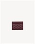 Картхолдер CASSANDRE из кожи grain de poudre SAINT LAURENT, бордовый 47362370