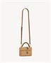 Косметичка GABY из лозы SAINT LAURENT, бежевый 47365833