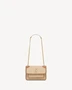 Мини-сумка NIKI из холста и кожи SAINT LAURENT, бежевый 47374698