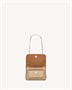 Мини-сумка NIKI из холста и кожи SAINT LAURENT, бежевый 47374698