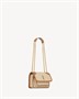 Мини-сумка NIKI из холста и кожи SAINT LAURENT, бежевый 47374698
