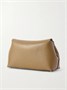 Клатч T-Lock из текстурированной кожи TOTEME, хаки 47323638