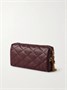 Сумка-клатч Cassandre Bijou стеганная из фактурной кожи SAINT LAURENT, бордовый 47323652