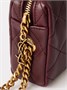 Сумка-клатч Cassandre Bijou стеганная из фактурной кожи SAINT LAURENT, бордовый 47323652