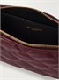 Сумка-клатч Cassandre Bijou стеганная из фактурной кожи SAINT LAURENT, бордовый 47323652