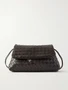 Кожаная повседневная сумка через плечо Intrecciato BOTTEGA VENETA, коричневый 47323657