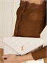 Клатч из кожи Matelassé SAINT LAURENT, белый 47323798