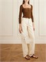 Клатч из кожи Matelassé SAINT LAURENT, белый 47323798