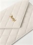 Клатч из кожи Matelassé SAINT LAURENT, белый 47323798