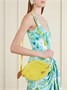 Tropicus украшенная кожаной отделкой плетеная сумка на плечо CHLOÉ, желтый 47323875