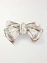 Класть Bow Just for You с кристаллами, серебристого цвета JUDITH LEIBER COUTURE, серебряный 47323896