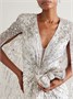 Класть Bow Just for You с кристаллами, серебристого цвета JUDITH LEIBER COUTURE, серебряный 47323896