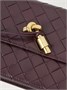Кожаный чехол Intrecciato BOTTEGA VENETA, бордовый 47324014