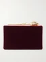 Бархатный клатч Bloom ERDEM, бордовый 47324024