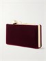 Бархатный клатч Bloom ERDEM, бордовый 47324024