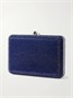 Тонкий клатч Slim Slide, украшенный кристаллами, серебристого цвета JUDITH LEIBER COUTURE, синий 47324446