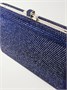 Тонкий клатч Slim Slide, украшенный кристаллами, серебристого цвета JUDITH LEIBER COUTURE, синий 47324446