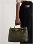 Andiamo средняя сумка из плетеной кожи Intrecciato BOTTEGA VENETA, зеленый 47338110