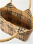 Плетеная сумка-тоут Margate в клетку BURBERRY, бежевый 47338595