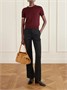 Ferragamo Hug small embellished сумка-тоут из замши с эффектом крокодила, коричневый 47338902