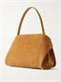 Ferragamo Hug small embellished сумка-тоут из замши с эффектом крокодила, коричневый 47338902