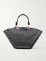 Сумка-тоут Medium Panier из лакированной кожи с лазерной резкой TOM FORD, черный 47338936