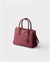 Сумка Prada Galleria среднего размера из сафьяновой кожи, бордовый 47339064