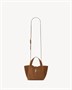 LE 5 À 7 BABY BEA из замши SAINT LAURENT, коричневый 47339550