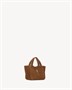 LE 5 À 7 BABY BEA из замши SAINT LAURENT, коричневый 47339550