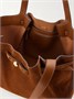Сумка-тоут Romy из замши Tory Burch, коричневый 47339828