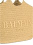 Сумка-тоут BALMAIN из вязаного крючком полотна, бежевый 47339829