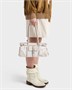 Сумка Prada Bonnie среднего размера из льна с принтом и кожи, белый 47343324