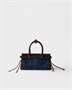 Маленькая сумочка Prada Bonnie из денима и кожи, синий 47343334