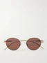 Солнцезащитные очки Oro в круглой оправе золотистого цвета CELINE EYEWEAR, золотой 47343337