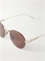 Солнцезащитные очки Oro в круглой оправе золотистого цвета CELINE EYEWEAR, золотой 47343337