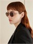 Солнцезащитные очки Oro в круглой оправе золотистого цвета CELINE EYEWEAR, золотой 47343337
