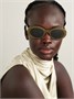 Солнцезащитные очки Triomphe в овальной оправе из ацетата CELINE EYEWEAR, бирюзовый 47343770
