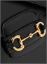 Сумка через плечо Horsebit 1955 из текстурированной кожи GUCCI, черный 47344437