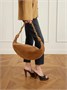 Небольшая кожаная сумка на плечо Амалия SAINT LAURENT, коричневый 47344727