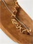 Небольшая кожаная сумка на плечо Амалия SAINT LAURENT, коричневый 47344727