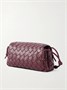 Кожаная сумка через плечо Notturno Intrecciato BOTTEGA VENETA, красный 47345055