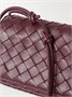 Кожаная сумка через плечо Notturno Intrecciato BOTTEGA VENETA, красный 47345055