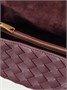 Кожаная сумка через плечо Notturno Intrecciato BOTTEGA VENETA, красный 47345055