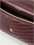 Мини-кошелек с цепочкой Cassandre Envelope из стеганой кожи SAINT LAURENT, бордовый 47345415