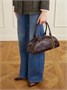 Кожаная сумка-боулинг через плечо CHLOÉ, бордовый 47345570