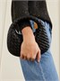 Кожаная наплечная сумка Veneta Baby Intrecciato BOTTEGA VENETA, черный 47345821