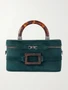 Мини-клатч Belle Vivier Vanity из замши с пряжкой Roger Vivier, зеленый 47346772