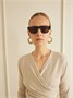 Солнцезащитные очки-авиаторы из ацетата черепахового цвета ALAÏA EYEWEAR, коричневый 47348426