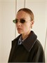 Солнцезащитные очки Panthère de Cartier с золотистой оправой овальной формы Cartier Eyewear, золотой 47348429