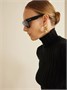 Солнцезащитные очки со скругленной оправой D-образной формы из ацетата ALAÏA EYEWEAR, черный 47348432